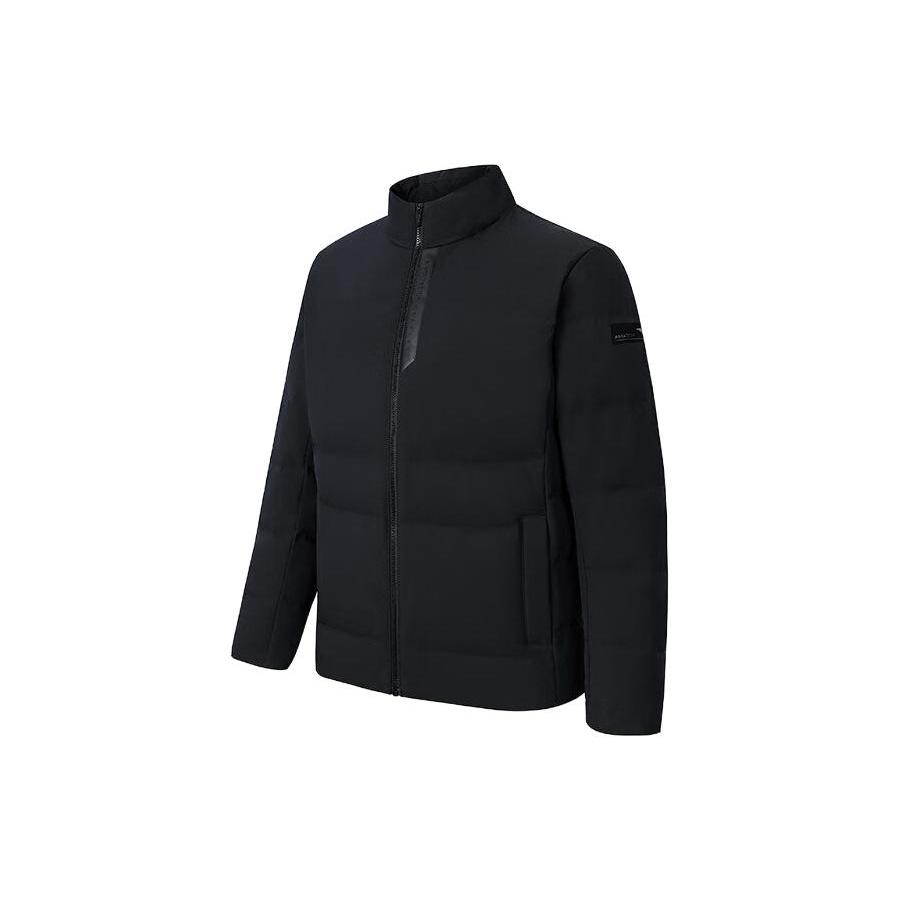 ANTA Variety Training Collection Down Jackets Men s Black Stand Collar Moderate Down Jacket 152347908-3 3XL