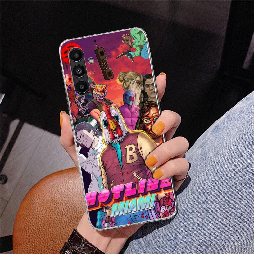 Game Hotline Miami Phnoe Case for Samsung Galaxy A17 A37 A57 A16 A26 A36 A56 A15 A14 A13 A55 A54 A53 A35 A34 A33 A25 A24 A23 A52