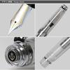 Sailor Professional Gear Fountain Pen Silver Demonstrator Model Medium Nib 11-3775-400 Clear