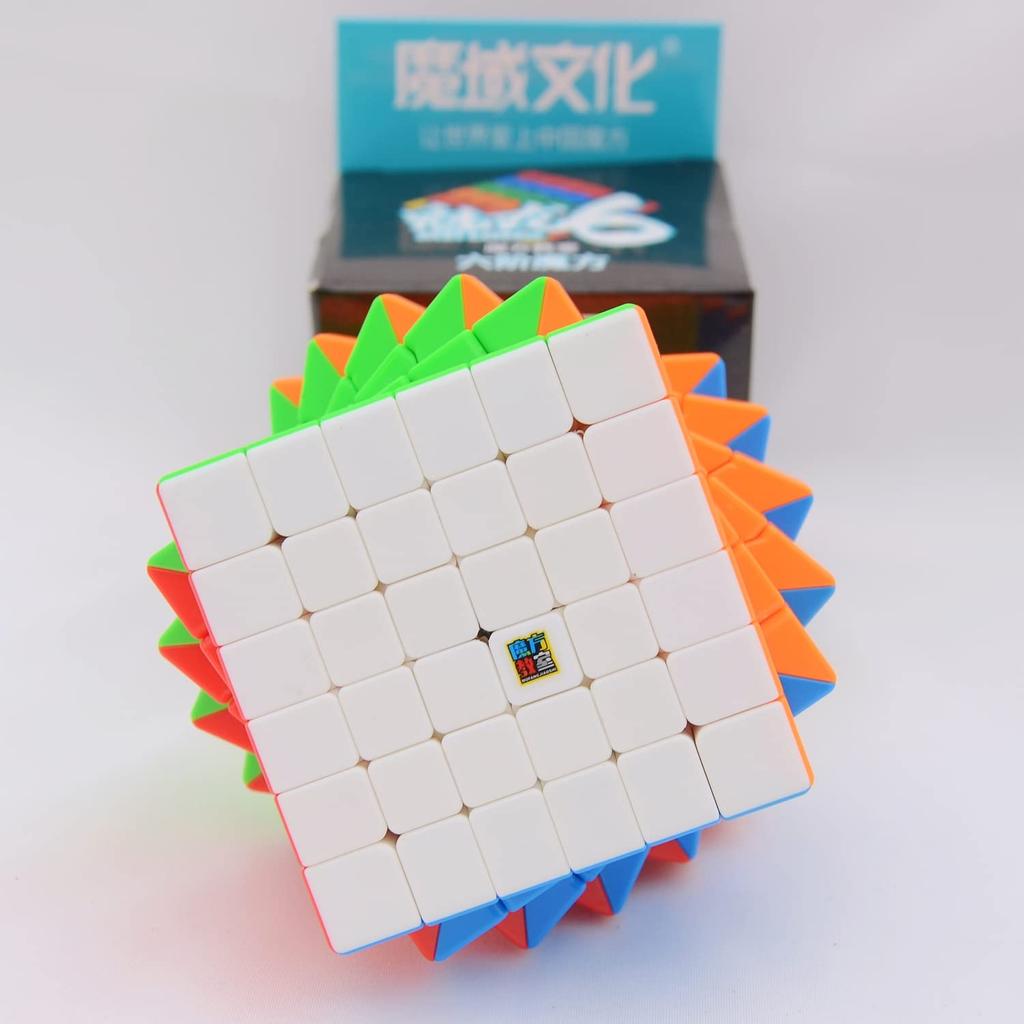 Bucubke Moyu Meilong 6x6 V2 Stickerless Magic Cube MoFang JiaoShi MFJS MEILONG 6x6x6 Puzzle Magic Cube Competition Puzzle Cube Toy