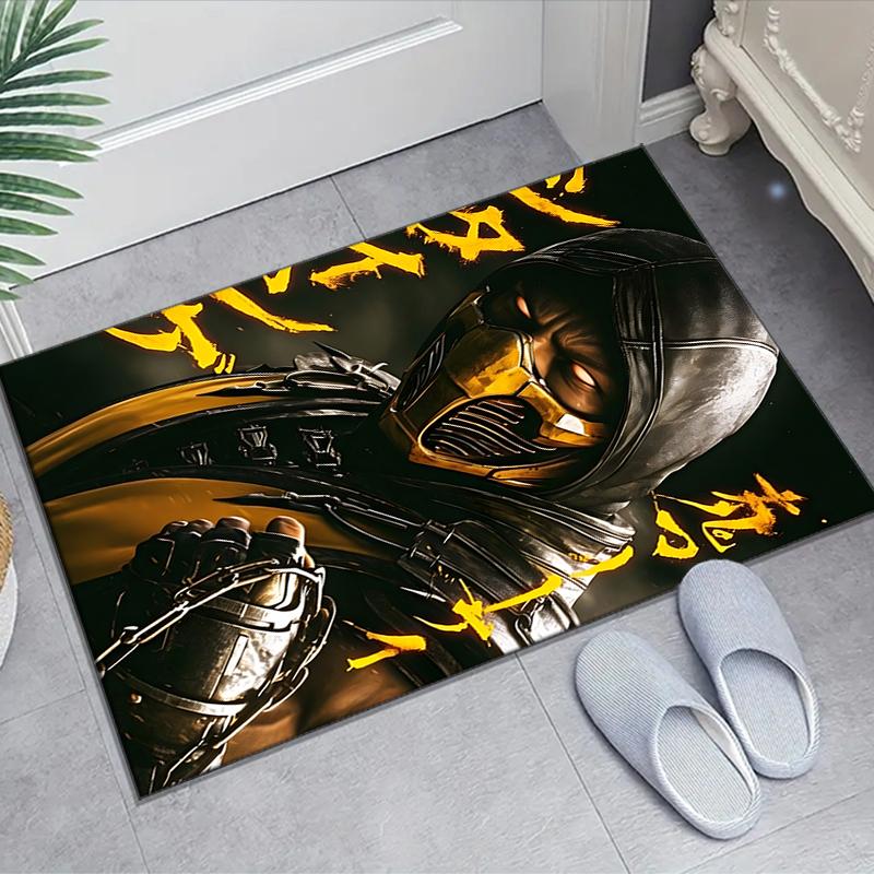 1pc Mortal Kombat3 Design Area Rug - Non-Slip, Soft & Cozy Floor Mat for Living Room, Bedroom, Office - Indoor/Outdoor Decorative Carpet