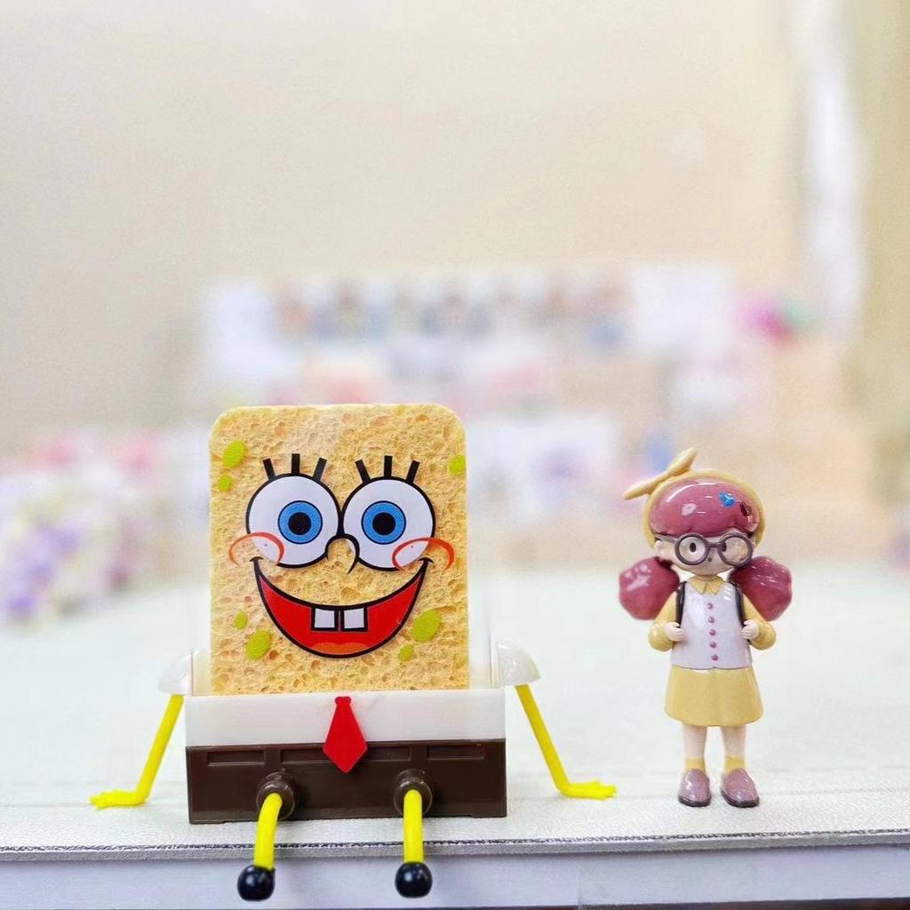 Wall-Mounted SpongeBob Drain Rack: Cute Sponge Storage for Kitchen Sink