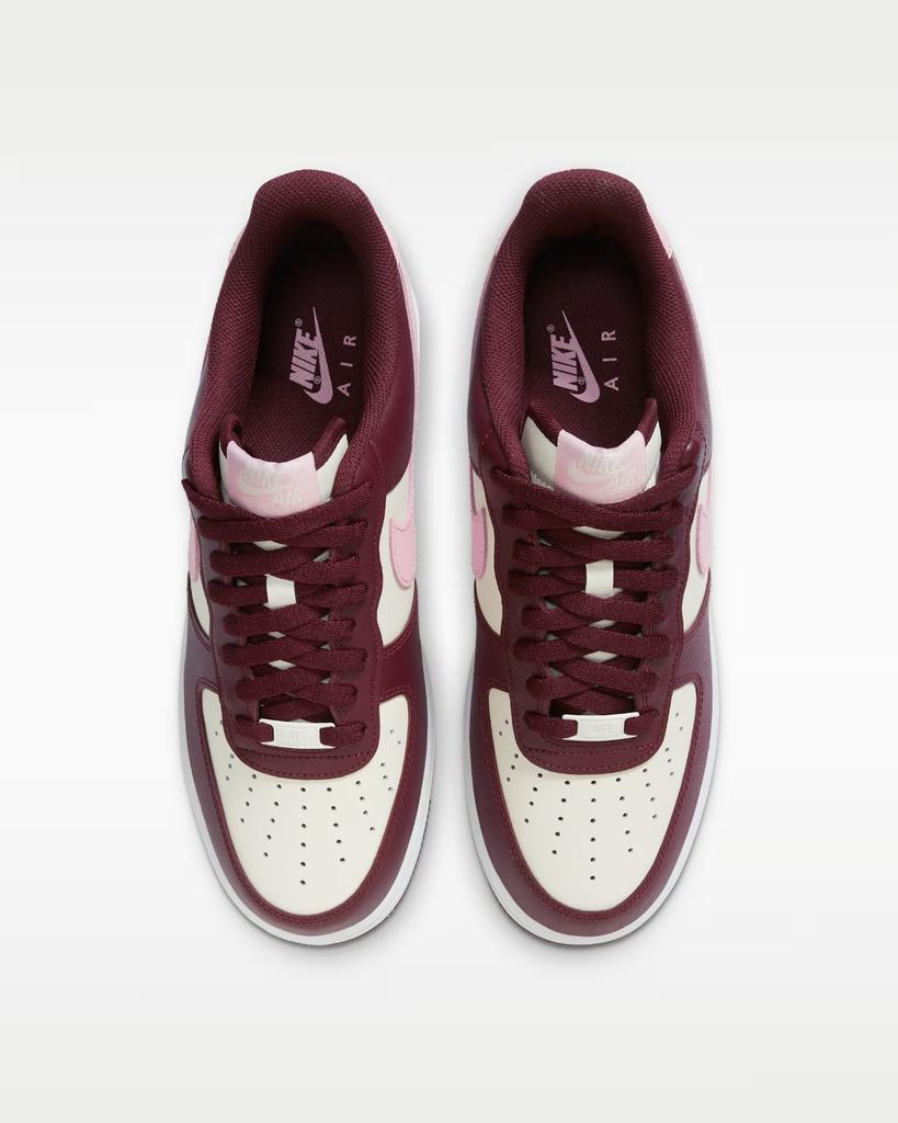 FD9925-161 Nike Air Force 1 '07 "Pale Ivory/Night Maroon" (Men's)