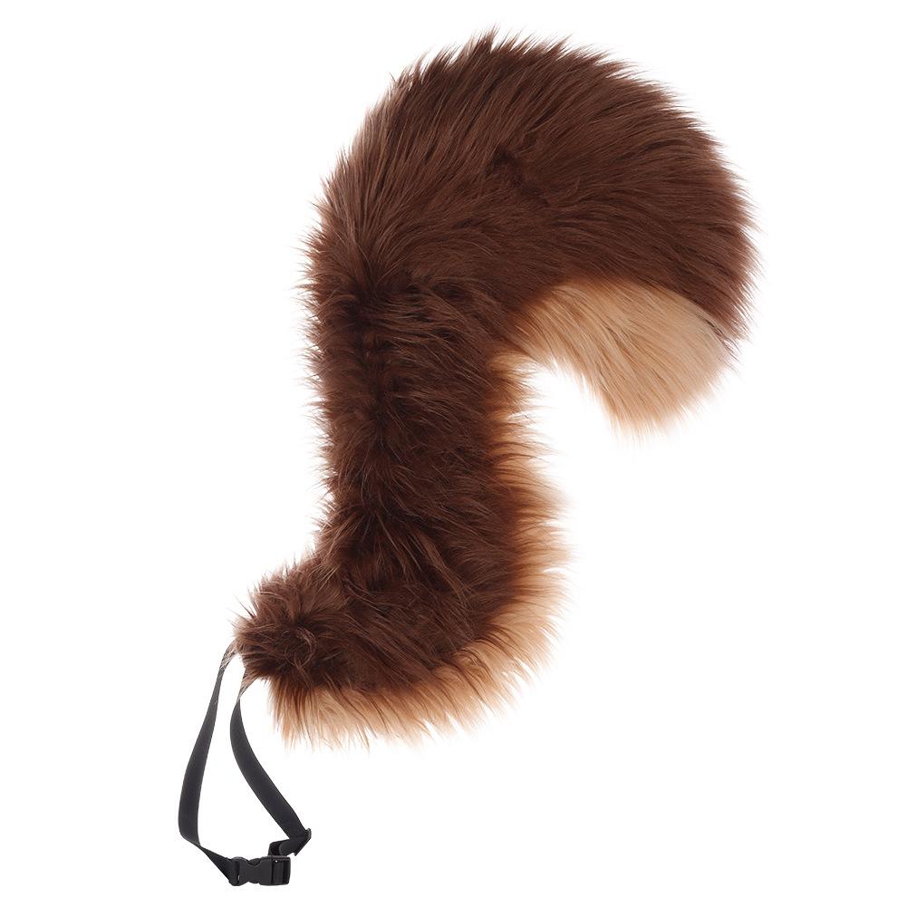 Halloween Plush Anti-Gravity Squirrel Tail Cosplay Original Simulation Beast Tail Big Tail