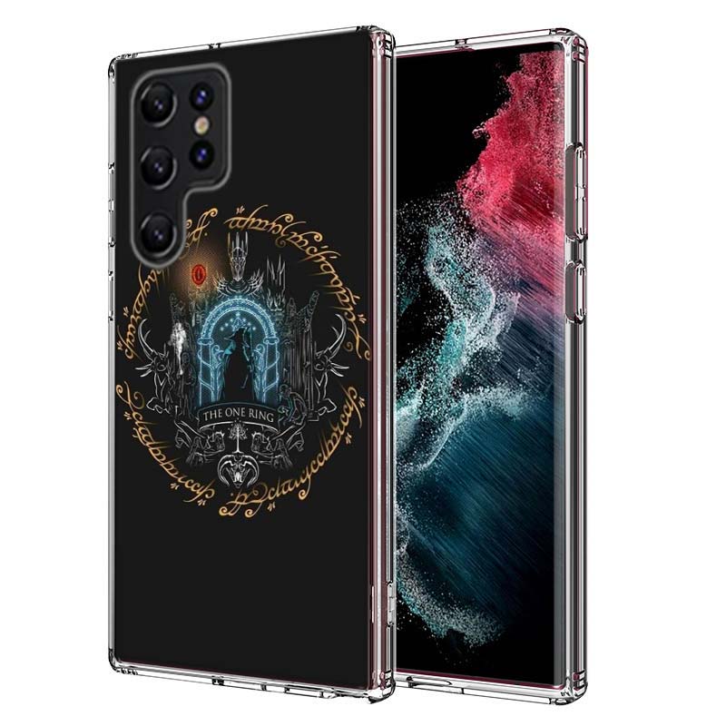 

The L-Lord of the R-Rings Capa Phone Case For Samsung S26 Ultra S25 Edge Galaxy S23 S21 S20 S24 FE S22 S10 Plus Cover Clear TPU Samsung S23 Plus