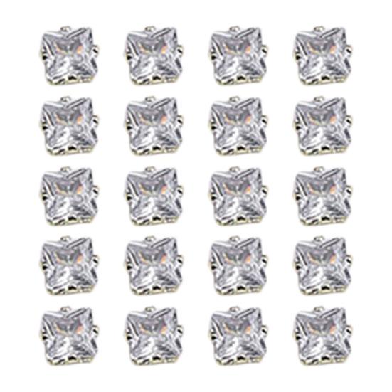 20Pcs Decorações de unhas Forma irregular Brilhante Não-Oxidação À prova de ferrugem Zinco Brilhante Nail Art Ornamento Manicure DIY