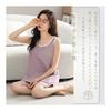 [Pluviva] Women's Pajamas, Summer Room Wear, Sleeveless, Loungewear, Top and Bottom Set, Travel Pajamas, Large Size, Sleepwear, Sleepwear,