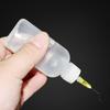 5Pcs 50ml Needles Transparent Glue Bottle Polyethylene Needle Dispenser Dispensing Bottle for Rosin Solder Flux Paste