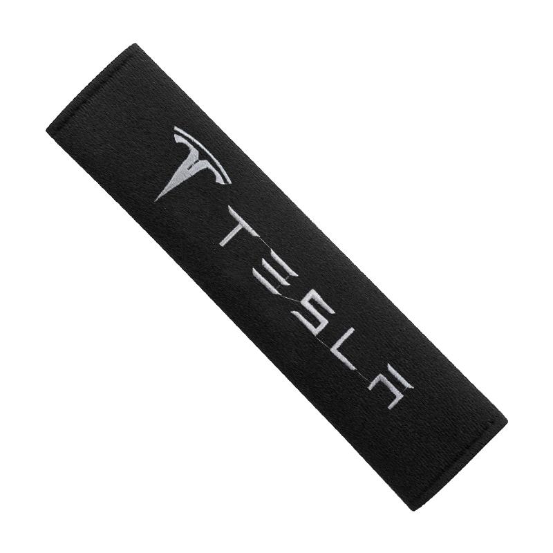 2Pcs Car Safety Belt Shoulder Cover Pad Plush Seat Belt Shoulder For Tesla Model 3 Model X S 2016-2020 Decals TM3 TMX TMS Decal