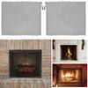 2Pcs Fireplace Mesh Screen Curtain Heat Resistant Fireplace Guard Curtain Sturdy Metal Screen Protection Tool Spark Guard Mesh