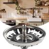 Kitchen Sink Flower Blue Filter Water Leak Stainless 80mm/82mm/84mm Waste Plug With Fixing Pin Kitchen Sink Filtration Device