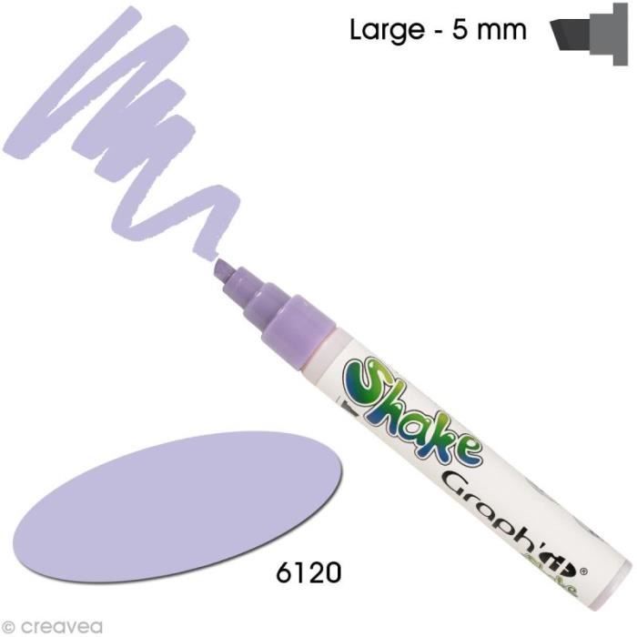 Graph'it Shake 5 Mm Graph'it Shake Water-based Paint Marker, - Color : Lilac Blue - Code : 6120 - Point : Large - Ous
