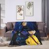 Coralines Blanket Quality Warm Soft Horror Cartoon Throw Blanket Winter Girls Boys Living Room Funny Bedspread