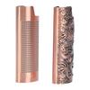 2 Pcs Lighter Case 8cm Length Grid and Dragon Pattern Exquisite Engraved Metal Lighter Cover for Party Bar