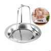 Stainless Steel Chicken Roasting Stand for Indoor & Outdoor Cooking Turkey Rack Holder for Grill Oven Smoker - Kitchen Accessory