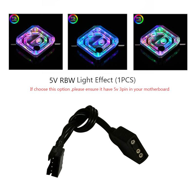

Bykski Processor Water Cooling CPU Block Cooler For AMD Ryzen 9/7/5 AM5,AM4,AM3 Processor,CPU-XPR-C-M 5V RBW Sync MB