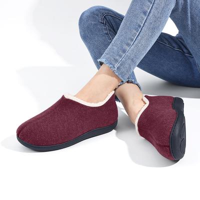 Fashion Comwarm Warme Flauschige Hausschuhe für Damen Indoor Weiche Sohle Rutschfest Plüsch Pantoletten Gemütliche Memory-Schaum Hausschuhe Flauschige Baumwollschuhe