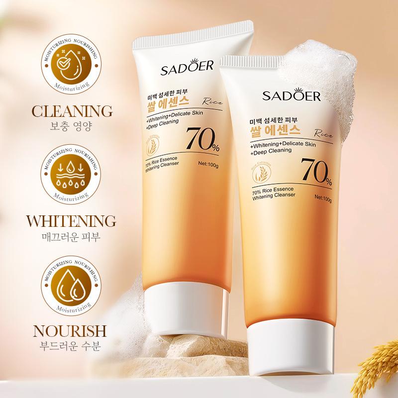 Cleanser 100g Rice Essence Refreshing Facial Cleanser Skin Care Products