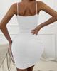 2025 Europäisches & Amerikanisches Sexy V-Ausschnitt Sommer Bodycon Trägerkleid für Frauen