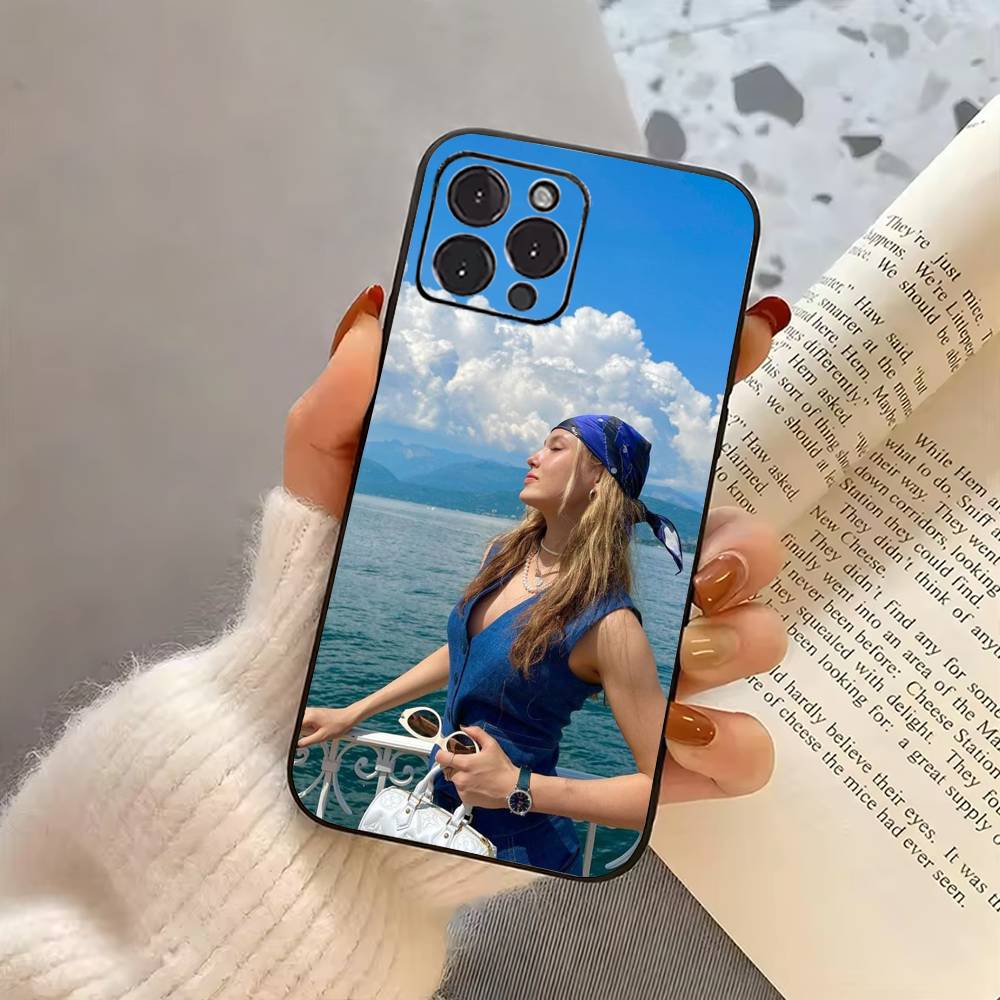 COOL Girl E-Eileen G-Gu-EG Phone Case For iPhone 17,16,15,14,13,12,11 Plus,Pro Max,XS,Soft Silicone Black Cover