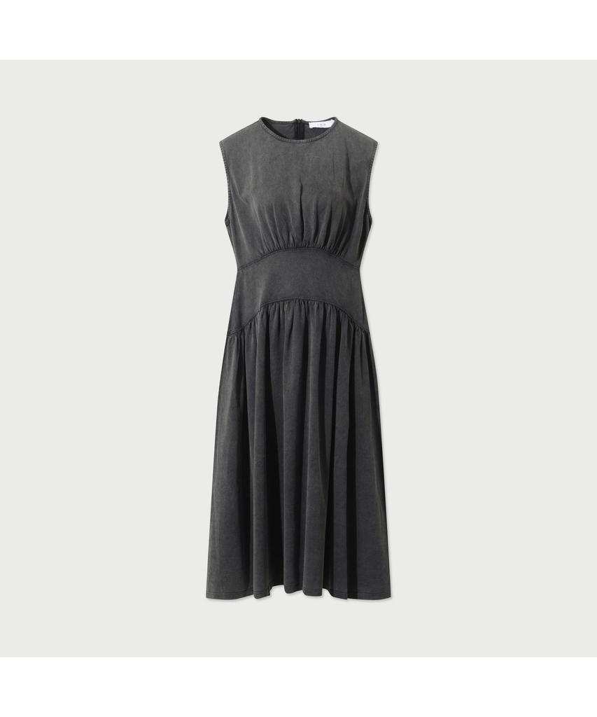 IROWOMEN Nevataspe Jersey Shirring Dress Iodaa25101Bkl