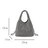 Rhinestone-Filled Bag Women'S Diamond-Studded Dinner Bucket Bag Rhinestone-Studded Chain Bag Shiny Hand-Held Crossbody Bag