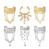 Durable Metal Coin Leaf Tassels Arm Cuffs Bracelet Gold Silver Armlet For Everyday Or Special Event
