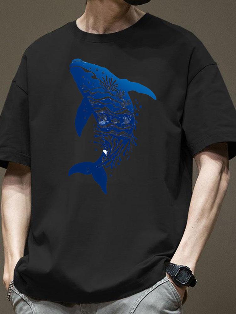 New Men's High - Quality 100% Cotton Fashionable T - Shirt for Summer - Casual Breathable and Versatile Short - Sleeve Top
