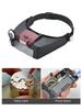LED Light Magnifying Glasses Hands Free Illuminated Magnifier 1.5x 3x 8.5x 10x Adjustable Band for Reading Jewelers