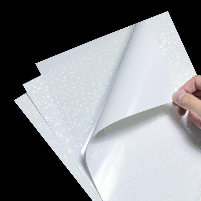 

1 лист прозрачные лазерные наклейки водонепроницаемые этикетки DIY голографические ламинированные виниловые ламинированные клейкие наклейки