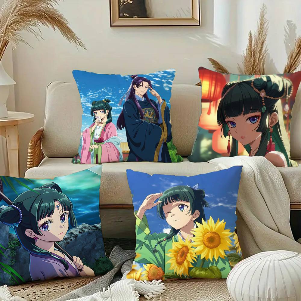 T-The Apothecary Diaries Pillow Case Short Plush Sofa Decorative Gift Home Double-sided Printing Cushion