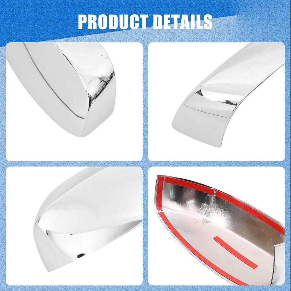 Side Door Mirror Cover Cadillac Escalade 2007-2014, Car Outside Rear View Mirror Housing Protector Cover Cap Trim Accessories ABS Plastic 2PCS