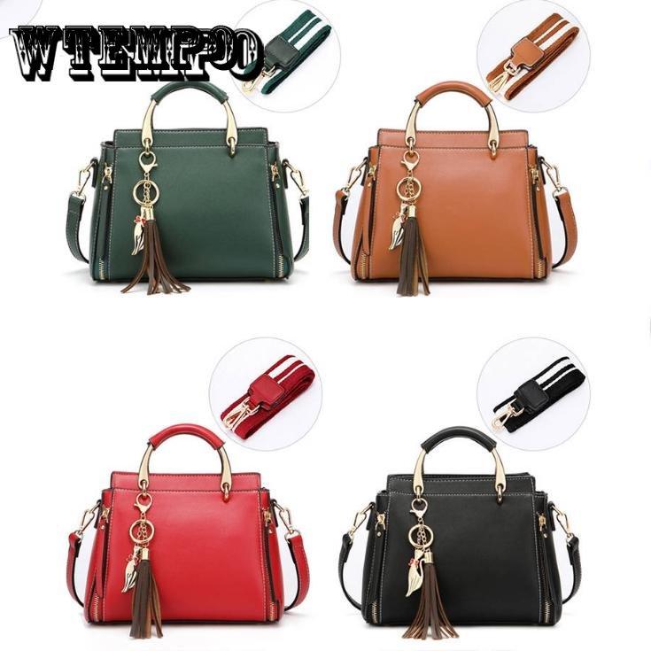 

Женщины Сумка на плечо Мода 2 шт Плечевой ремень Женщины Сумочка Сумка Сумка