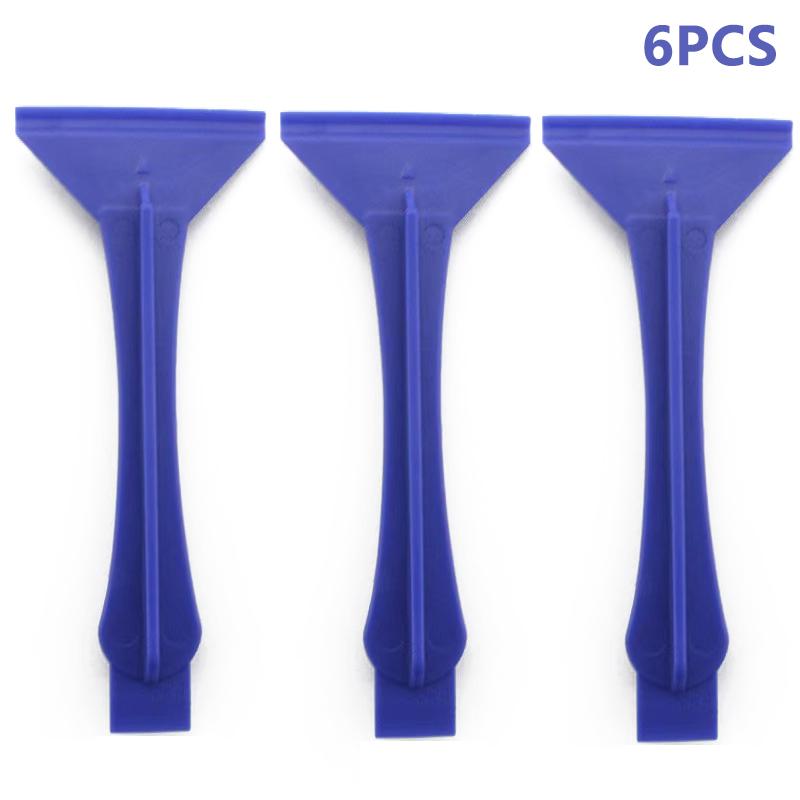 

3/6/10 шт. Профессиональный пластиковый двухголовый скребок для штамповки ногтей, гладкий гель, выравнивающий без полос, для четких дизайнов, маникюрный инструмент 6PCS