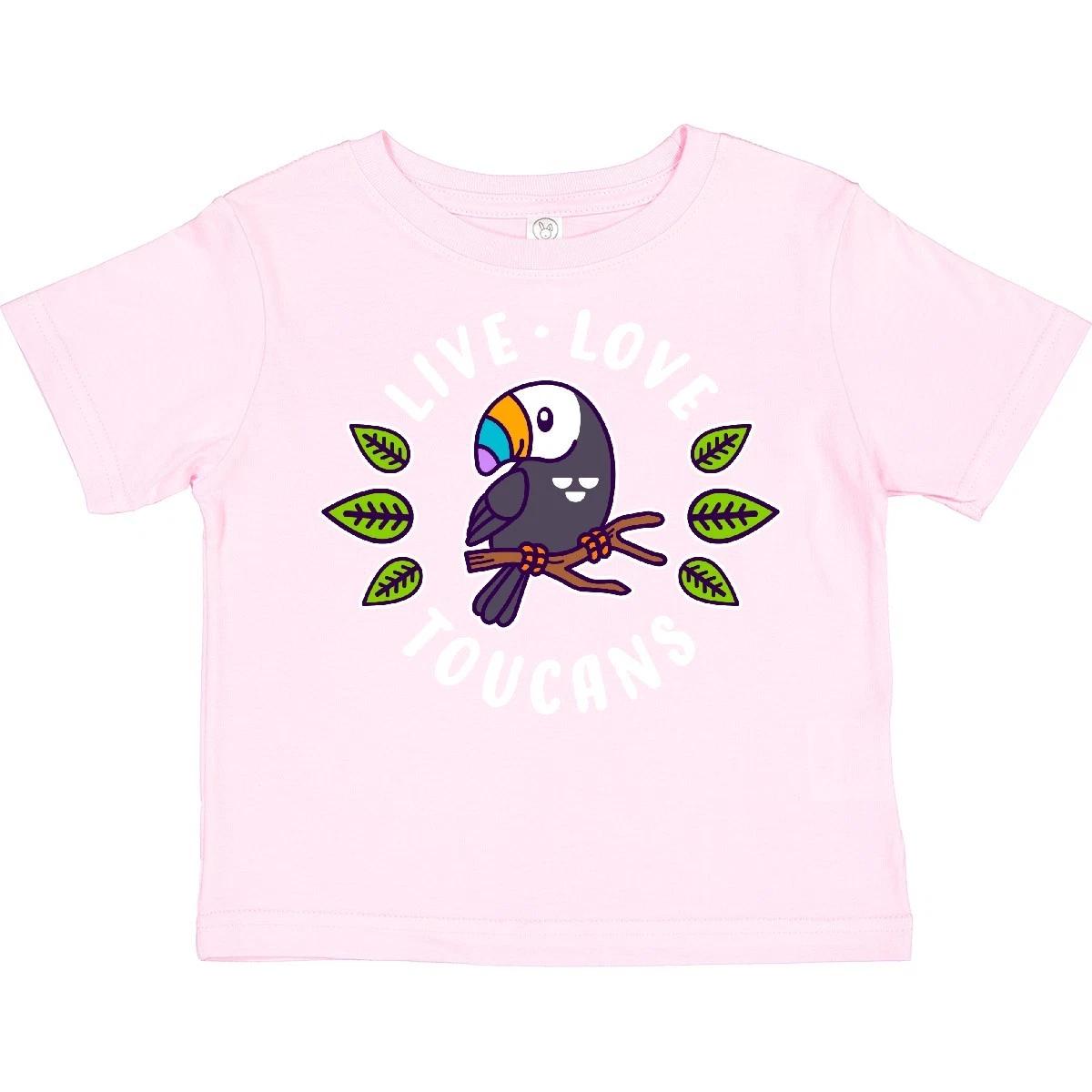 Inktastic Live Love Toucans Toddler T-Shirt Animals Toucan Cute Bird Tropical I 150