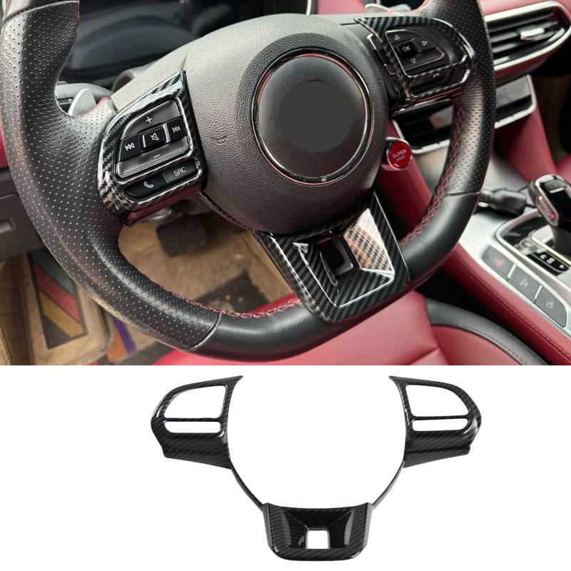 For MG ZS 2017-2019 2020 2023 Carbon Fiber Front Upper Air Condition AC Vent Outlet Cover Trim Sticker Accessories Car Styling