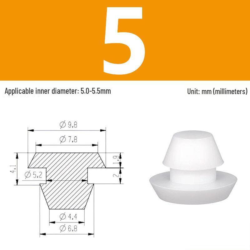 High-Temp Resistant Silicone Rubber Stopper with Card Slot Sealing Cap