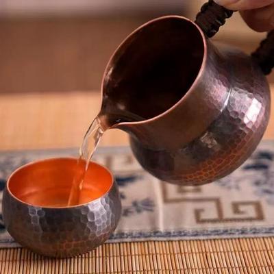 Handgefertigter reiner Kupfer-Kaffeebecher Kreativität Retro-Geflochtener Griff Moskau Water Mule Frühstückstasse Moskau Trinkgeschirr Tafelgeschirr