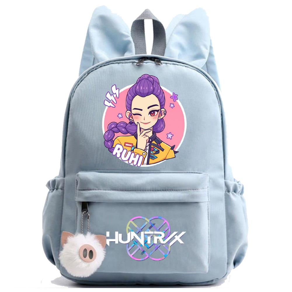 Anime K-Pop Printed Waterproof Backpack Student Teenager Bookbag for Boy Girl Bookbag Schoolbag Women Large Capacity Travel Bag Kid Gift Mochila