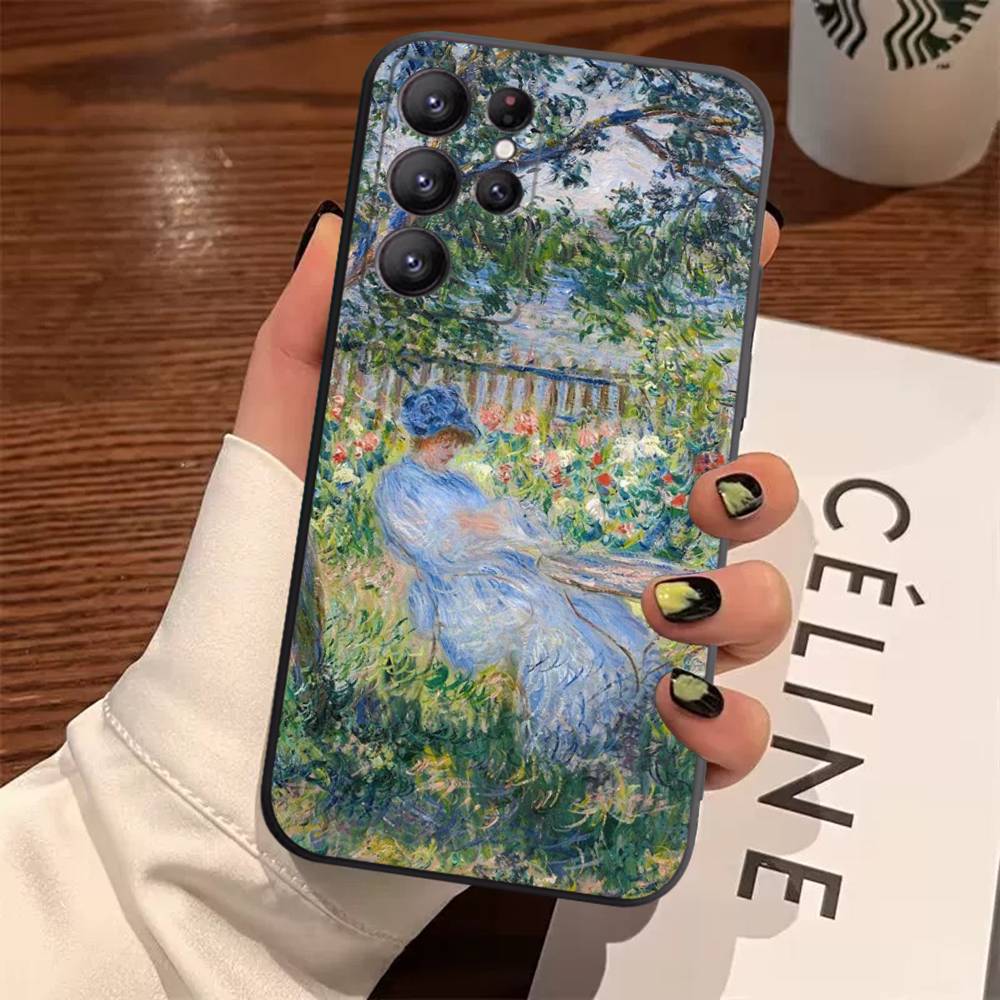 Claude Monet Impressionism Painter Case For Samsung Galaxy Case S25 S23 S22 S21 S30 S20 S10 Ultra Plus FE TPU Soft Cover