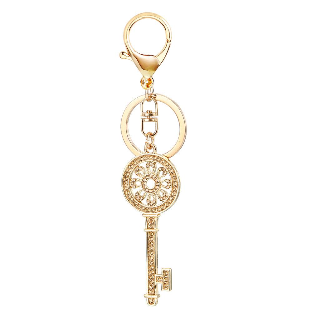 Sparkling Rhinestone Keychain Pendant Chic Accessory For Couples Creative Gift Idea