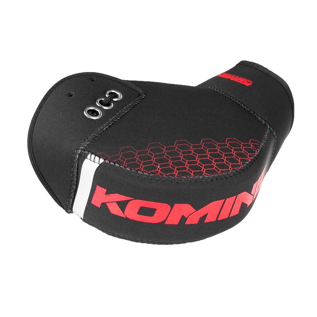 KOMINE Motorcycle Neoprene Handlebar Warmer Free Windproof Plus, Black/Red, Size, AK-348 1300,