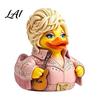 Colorful Rhinestone Duck Decorations Charming Novelty Ornament Musical Theme with Guitar Creative Music Inspired Figurines Decor Decorative