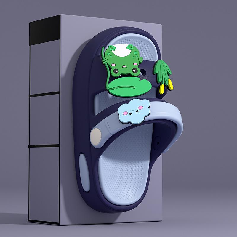 

Детские тапочки Мальчики носят нескользящие двухцелевые сандалии для малышей для ношения в помещении Двухсторонние детские и девичьи тапочки 32-33 yards [inner length 20CM]