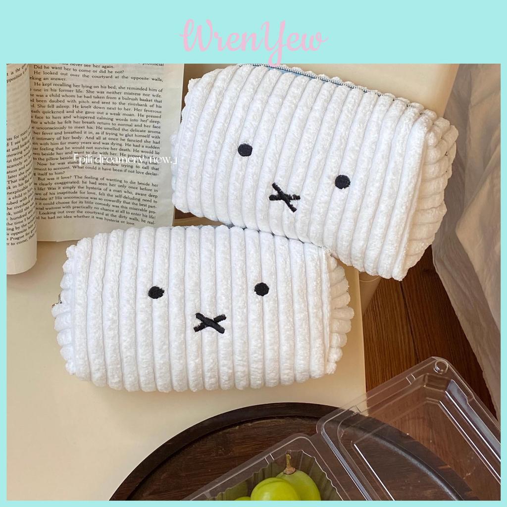 Miffy Plush Pencil Case For Girls Cute Style Large Capacity Stationery Organizer