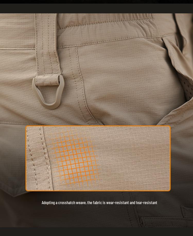 Męskie spodnie taktyczne szybkoschnące Angken - Ultracienkie, oddychające spodnie bojowe z wieloma kieszeniami na wiosnę/lato.