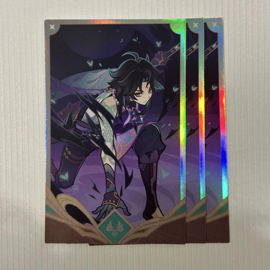 

[Б/У] Genshin Impact Корейское кафе CAFE Seven Saints Summon Случайные карточки Сяо Шоу 3 штуки