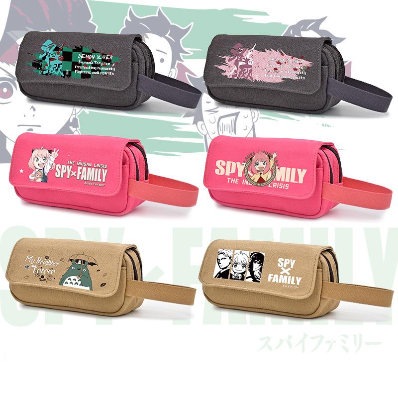 Anime Demon Slayer Čepel Pouzdra na tužky Studentské školní potřeby Držák na tužky Kreslená peněženka Dárek Kosmetická taštička