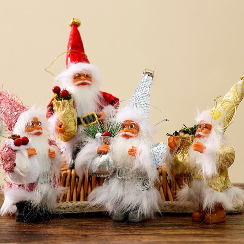 New Year Standing Hooded Santa Claus Creative Christmas Decorations New Christmas Gifts Pendant