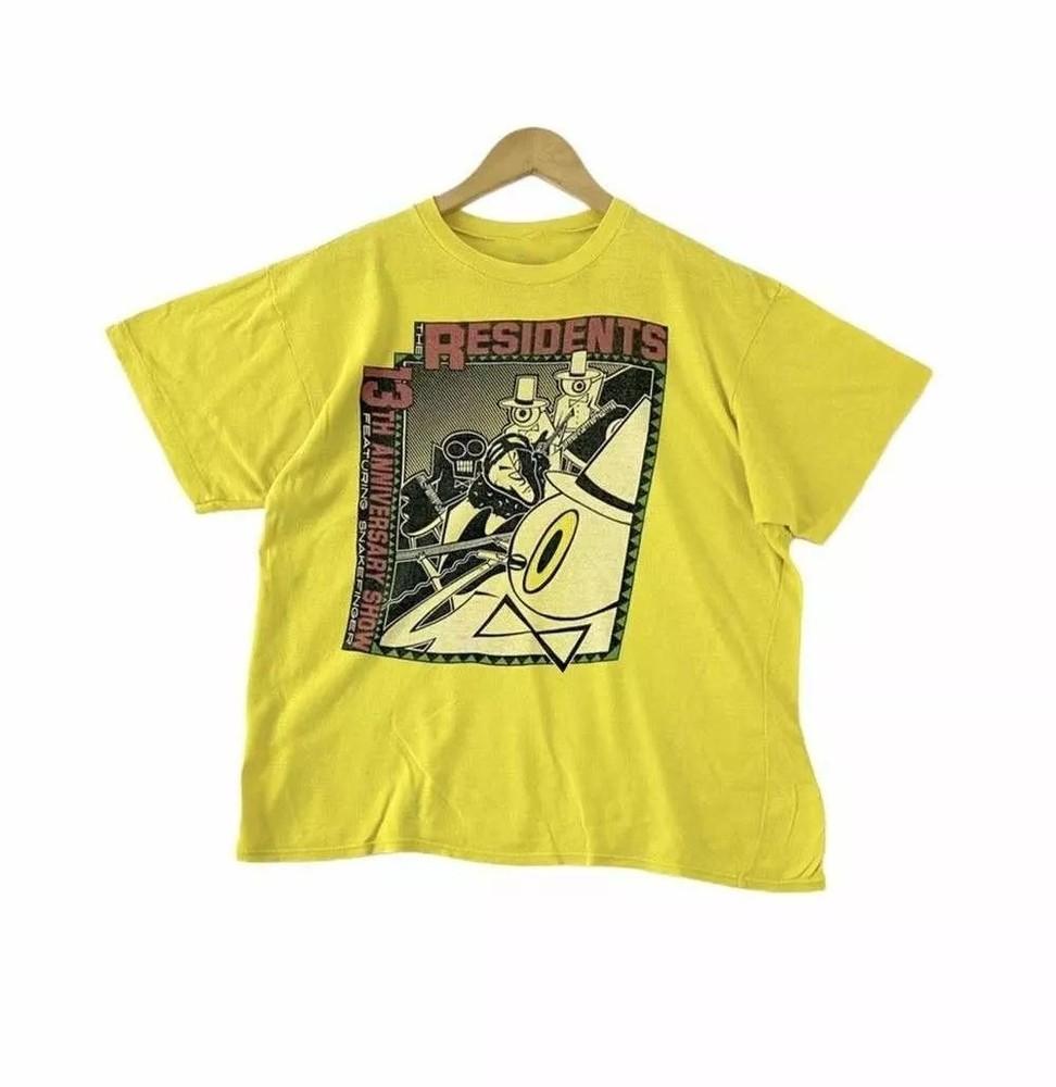 

THE RESIDEnts Band Rock Tshirt Black Color Cotton Gift For Fan KK367 Unisex T-Shirt S